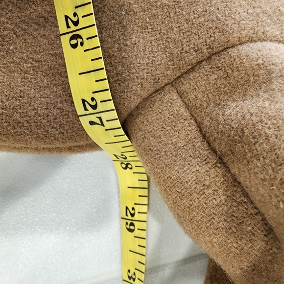 [ COACH] WOMEN'S SIZE XL,HEAVY WEIGHT WOOL - COLOR BLOCK TRENCH COAT - Picture 6 of 16